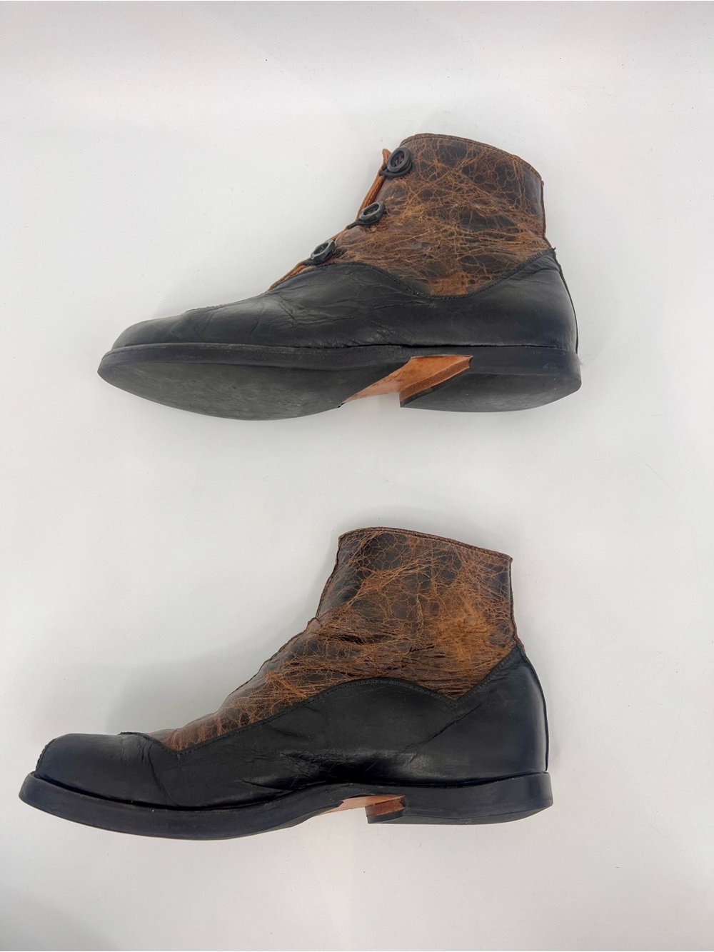 Cydwoq Measure boots Two-Tone Brown and Black Leather 6.5 - Picture 6 of 14